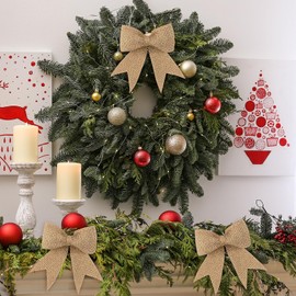 GXFCING Jute Ribbon 5 cm Wide, 20 Metres Burlap Gift Ribbon, Vintage Decorative Ribbon Jute Ribbon for Gift Wrapping, DIY Crafts, Wedding Decoration, Christmas Decoration, Bouquet Decoration