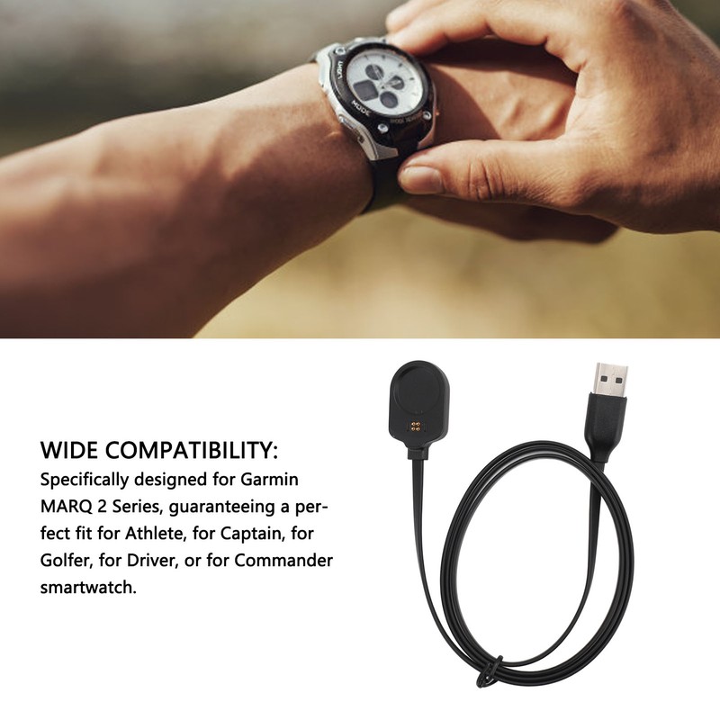 Watch Charger for Garmin MARQ 2 Safe Charging Cable Replacement