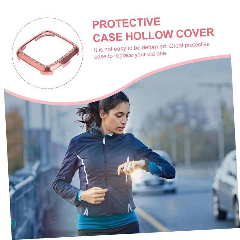 WOONEKY Diamond Protective Case Hollow Cover Pc Plastic Shell Scratch