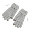 USB Heated Gloves Thicken Detachable Electronic Warming Knitted Gloves for