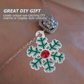 FOMIYES Christmas Snowflake Charms Pendants Snowflake Charms Christmas Jewelry Accessories for Jewellery Making 20Pcs