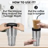 XccMe 2Pack Silicone Ring for 30 oz stainless Steel Tumbler,Reusable