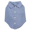 The Worthy Dog Chambray Button Up Look Pet Shirt, Soft