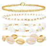 Beach Anklets for Women Boho Beaded Ankle Bracelets Set Adjustable