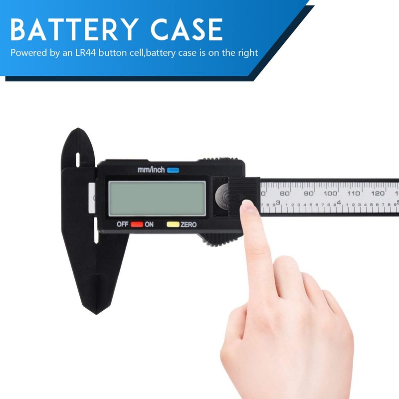 STORMHERO Digital Caliper, 0-6"/150mm Vernier Calipers, Electronic Micrometer Caliper with