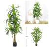 Artificial Decorative Tree 5ft with Leaves Plastic Indoor for Entryway