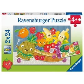 Ravensburger Rompecabezas 05248 2 x 24 Piezas Rompecabezas para niños a Partir de 4 años para ASIN Frutas Divertidas