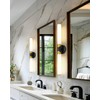 Modern Wall Sconce, HWH 27'' Black Gold Bathroom Vanity Light