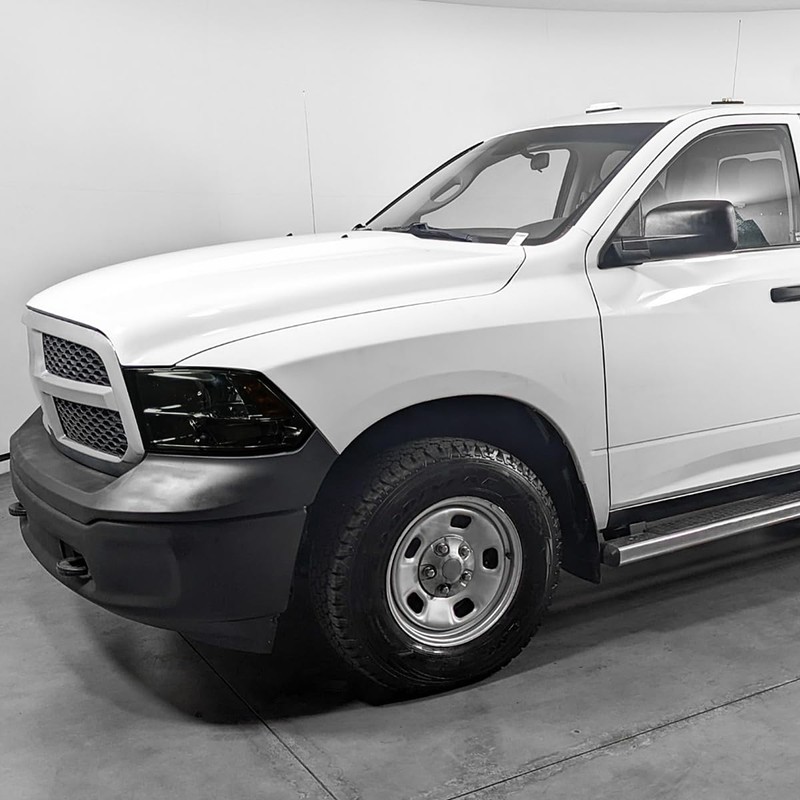 SPEC-D TUNING Smoke Quad Headlights Compatible with 2009-2018 Dodge Ram