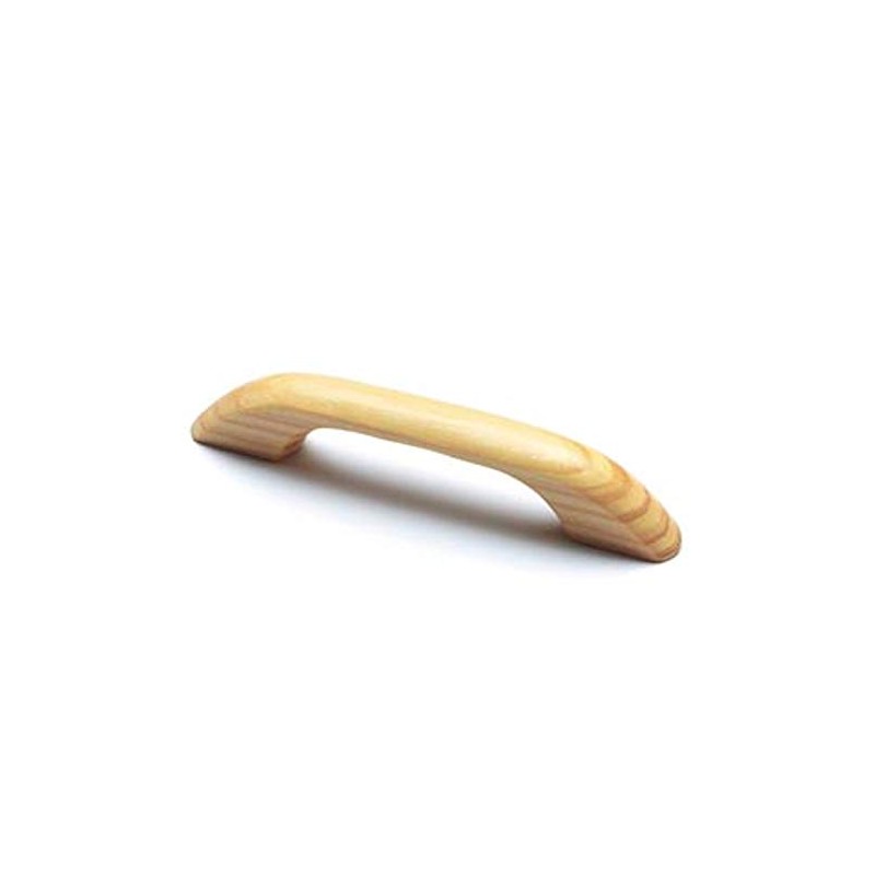 Merriway BH05357 Pine Cupboard Cabinet D-Handle Back Fix Unlacquered 96mm,