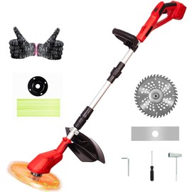 String Trimmer for Milwaukee 18V Batteries,8 INCH Folding 3 in 1 Electric Weed Wacker Grass Trimmer with Brushless Motor for Garden and Yard Lawn