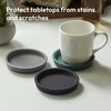 Carrotez Thick Silicone Coasters for Drinks, Round Bulky Cup Coasters