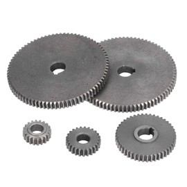 5Pcs Lathe Gear Metal Mini T80 T45 T25 T20 Accessory Replacement Set Kit for Cutting