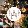 VALICLUD Wooden Christmas Nutcracker Figures Ornaments Xmas Holiday Tree Decorations