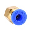 uxcell M6 Pneumatic Fitting Push to Connects,for 3D Printer Extruder