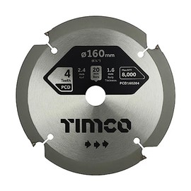 160 x 20 x 4T PCD Fibre Cement Saw Blade