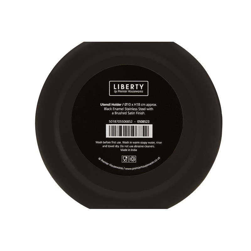 Premier Housewares 508523 Liberty Utensil Holder - Black, H18 x