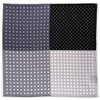 TigerTie Multi Pocket Square in Anthracite Grey Silver Black White