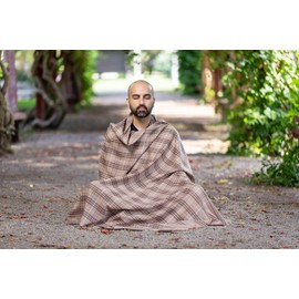 Om Shanti Crafts Meditation Shawl Meditation Blanket Prayer Shawl for Men Women