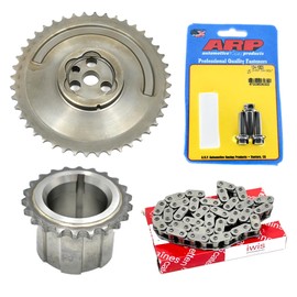 Michigan Motorsports IWIS Performance Timing Chain Set | Includes 1-Pole 24X 3-Bolt Cam Sprocket, ARP Cam Bolts, Crank Gear & IWIS Timing Chain | Fits 4.8L 5.3L 5.7L 6.0L LS1 LS6 LQ4 LQ9 LM7 L59 LS4