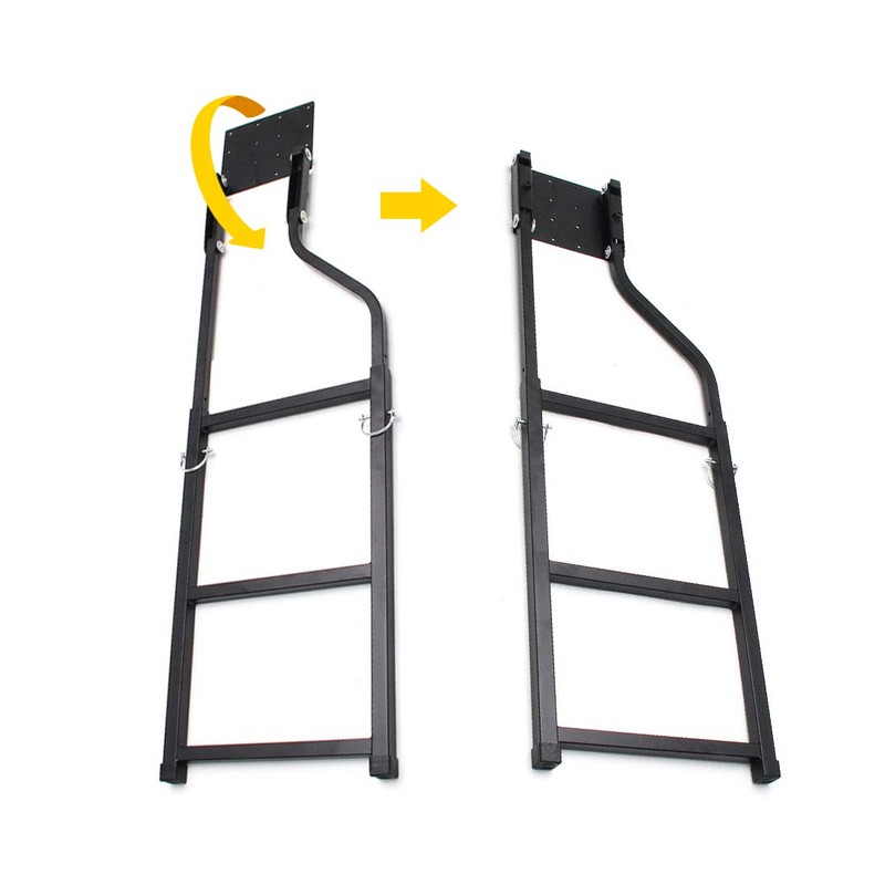 KMFCDAE Tailgate Ladder Pickup Truck Accessories Universal Extension Step Ladder