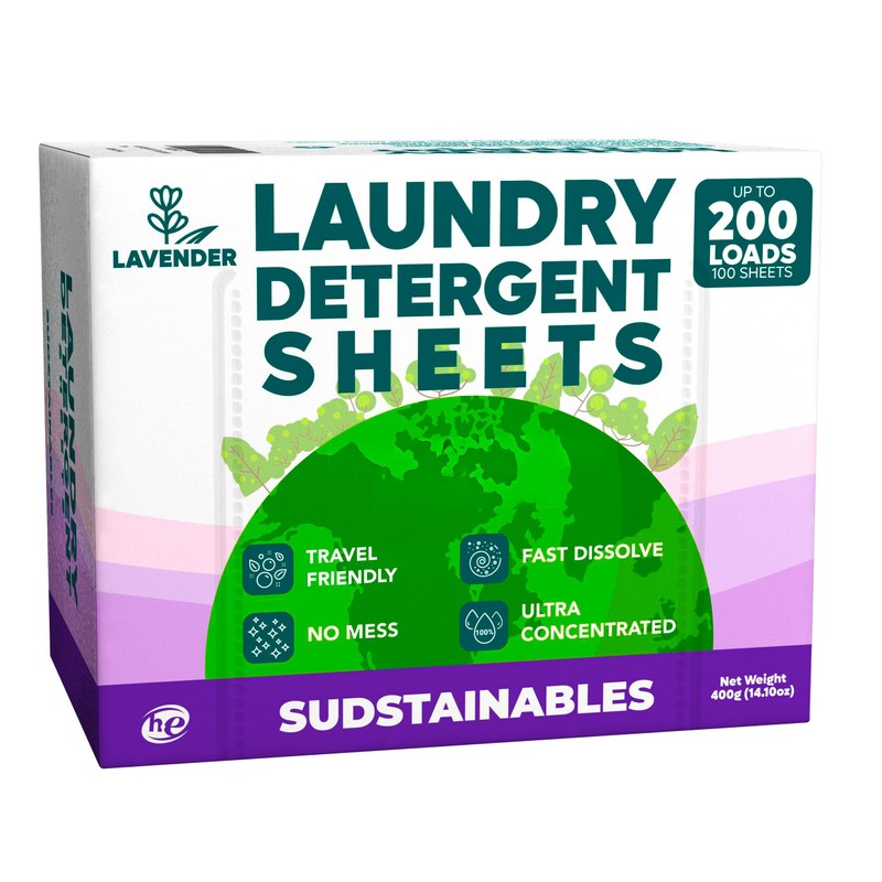 Sudstainables Sojourner Hojas De Detergente Para Ropa (200 Cargas) -