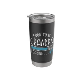Soon To Be Grandpa 2026 Promoted to Grandpa 2026 Stainless Steel Insulated Tumbler