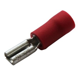 50 x Red 2.8mm Female Spade Connector Push On Car Radio Speaker Crimp Terminal