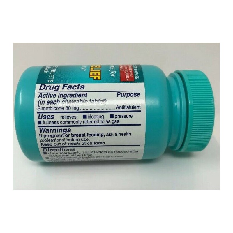 Assured 1-PK Assured Simethicone Gas Relief Chewable Tablets 80mg Anti-Gas