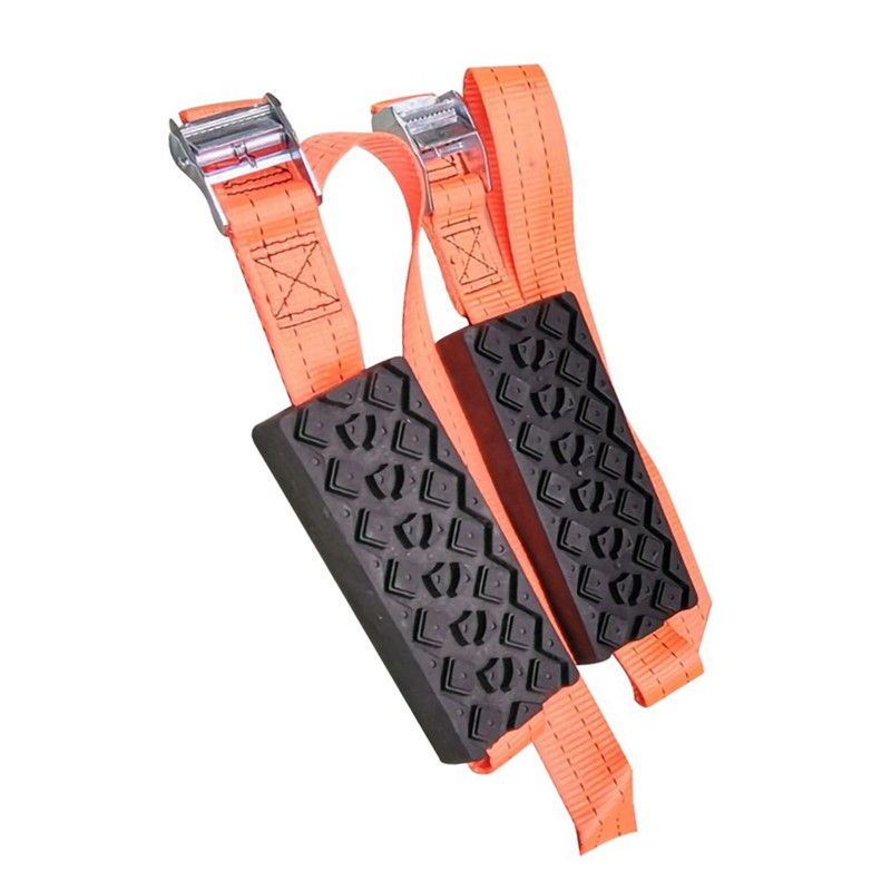 2Pcs Car Escape Board Chain Design Portable Anti Slip Rugged