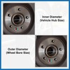 A ABSOPRO 4pcs Plastic 73.1mm to 66.1mm Car Hub Centric