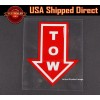 SDeelCase 4.5" x 3.75" Bumper Red WaterProof Tow Arrow Point