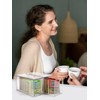 Ettrick 6 Pack Stackable Tea Bag Organizer, Clear Acrylic Tea