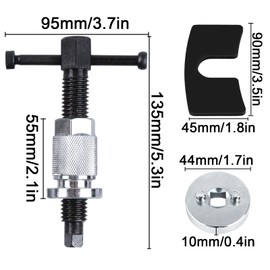 Rierousy Universal Brake Piston Reset, Brake Cylinder Reset, Car Brake Tool, Brake Reset Tool, Suitable for a Variety of Vehicles