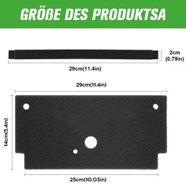 Filter for Sponge Filter for Replacement Bosch 12022801 Sponge Filter Mat Heat Pump Dryer Filter Dryer Filter Foam Foam Base Filter Mat (2 Filters)