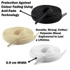 Flat Shoe Laces For Sneakers Cream, Black And White 120