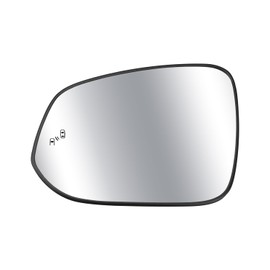 Driver Side Mirror Glass Fit for Toyota Rav4 2013-2023 Tacoma 2016-2021, Left Rearview Mirror Glass with Base Power Heated with Blind Spot Detection Replace 879610R100 TO1324129