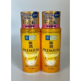 Hadalabo Gokujyun Premium Hyaluronic Acid Emulsion 140ml Made in Japan (Pack of 2)