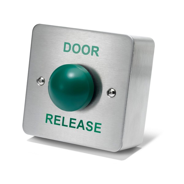 SecureMyDoor - DOOR RELEASE Green Dome Button Push Press To