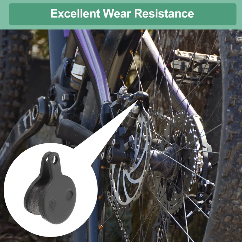 X AUTOHAUX 4 Pairs of Half Metal Disc Bicycle Brake