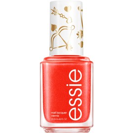 nail polish, limited edition valentine's day collection, coral nail color with a shimmer finish