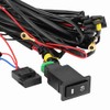 Universal 12V LED Fog Light Switch Wiring Harness Kit with