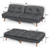 YESHOMY Futon Sofa Bed Skin-Friendly Couch Loveseat with Adjustable Backrest,