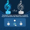 CoolGift Mart Music Note Night Light, 3D LED Optical Illusion