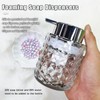 Glass Hand Foaming Soap Dispensers with Silver Pump Refillable Hand