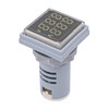 Tiardey LED Display Voltmeter 22mm Square Dual Display Panel Voltmeter