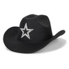 INOGIH Western Cowboy Hat, Disco Cowgirl Hat, Fedora Hat with
