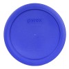 Pyrex 7201-PC 6" Cobalt Blue 6 Pack Plastic Cover Lid