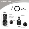 4 x Impact Wrench Bit Adapter, 1/2 to 1/4 Inch