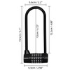 Long Shackle 5 Digit Combination Padlock - 15.5cm/6.1 Inches -